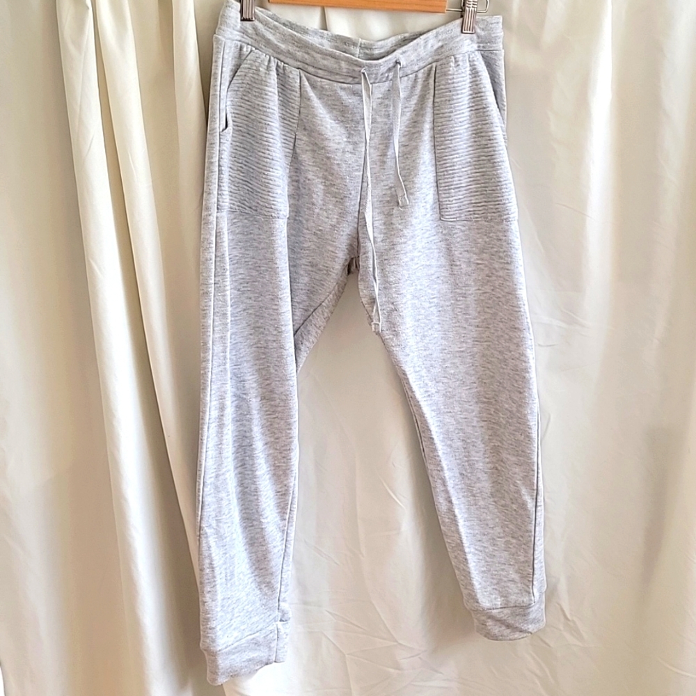 Daisy Fuentes Fit Gray Size Large Sweatpants